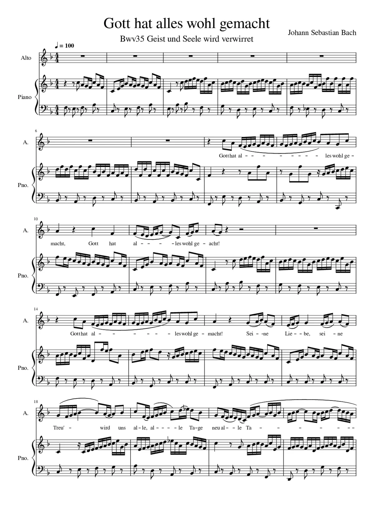 Bwv0035.4 Gott hat alles wohl gemacht - Page 1