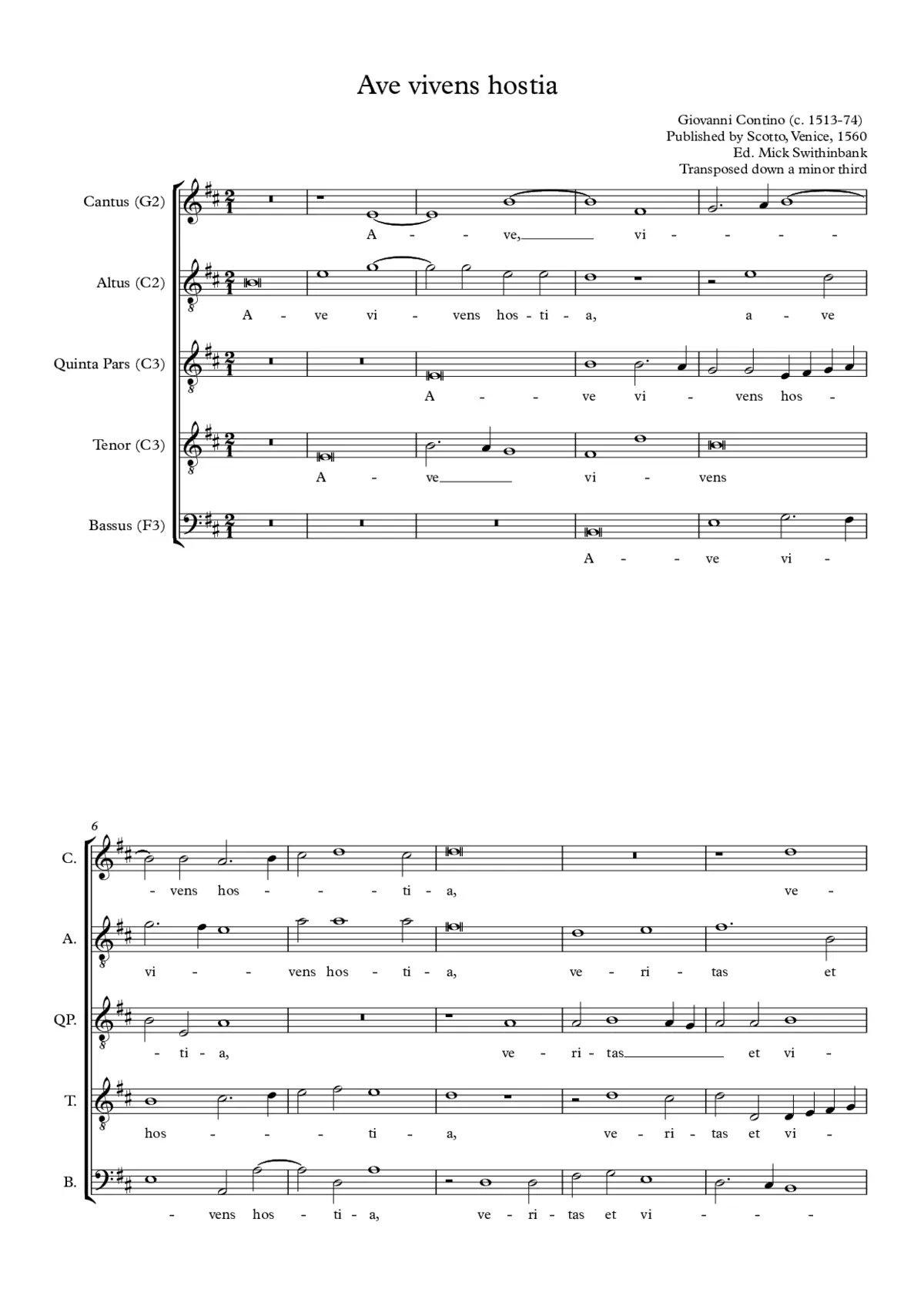 Ave vivens hostia - Page 1