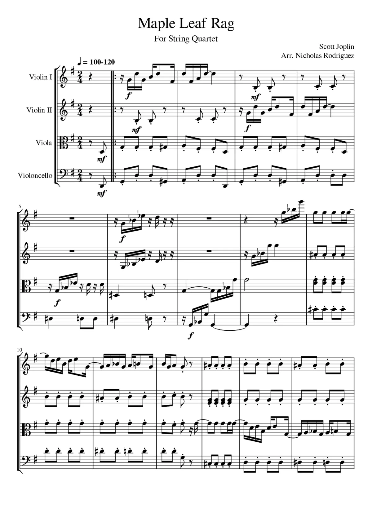 maple leaf rag - Page 1