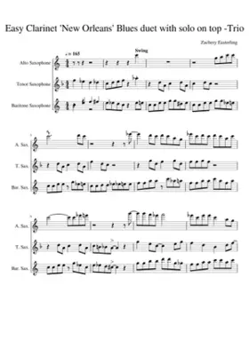 Sax Clarinet New Orleans Blues