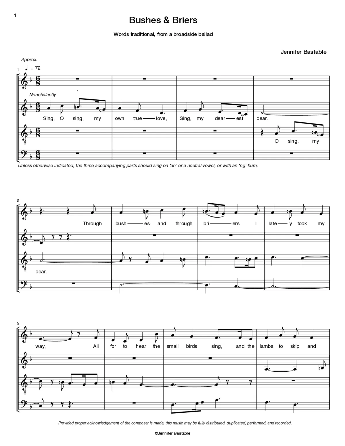 Bushes and Briers - Page 1