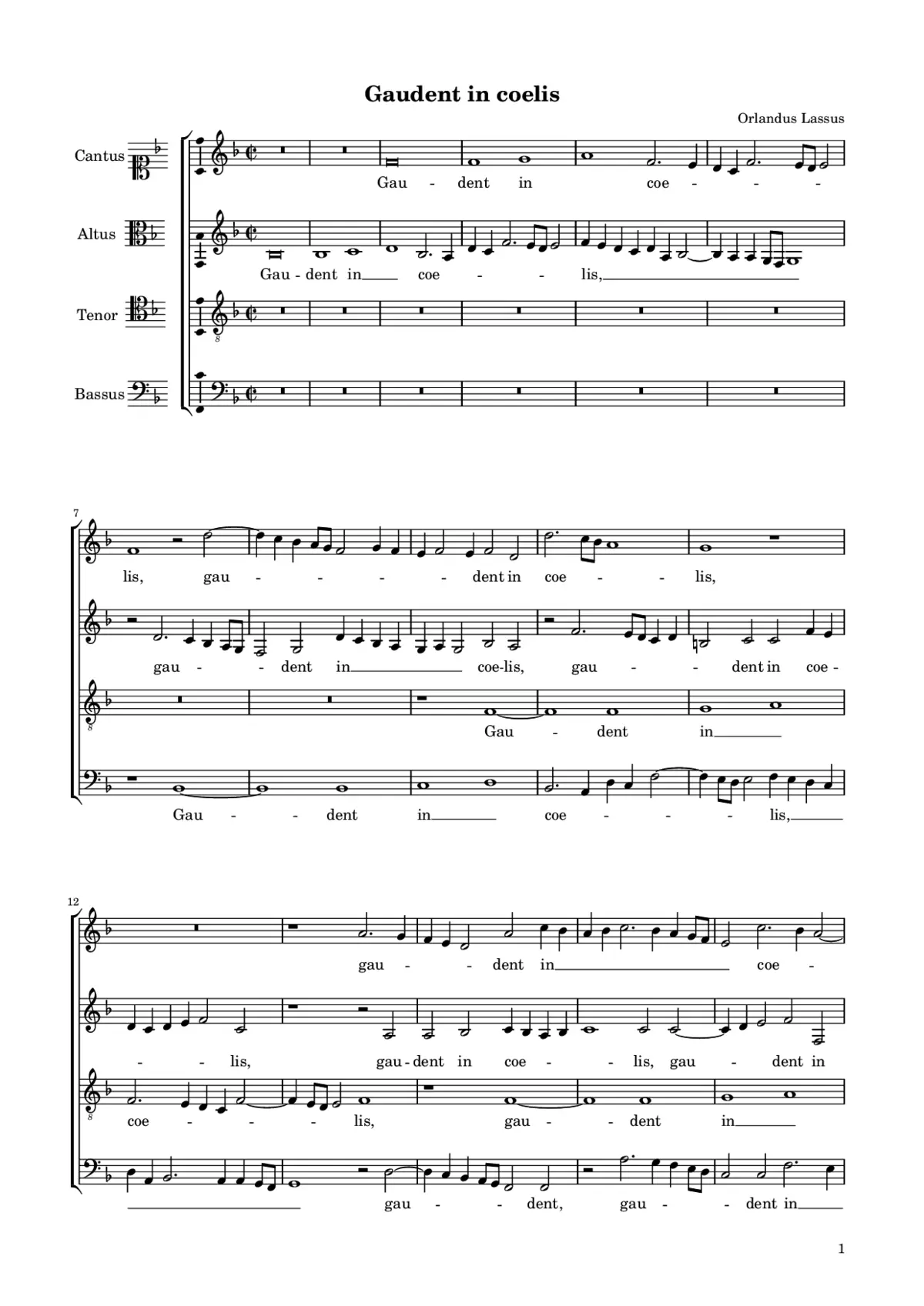 Gaudent in coelis - Page 1