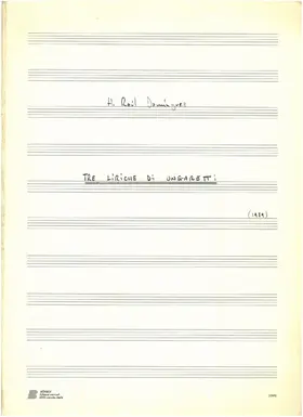 Tre liriche di Ungaretti