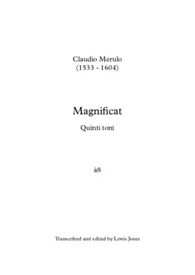 Magnificat quinti toni a 8
