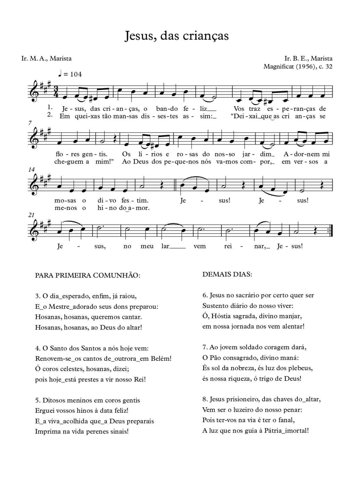 Jesus, das crianças - Page 1