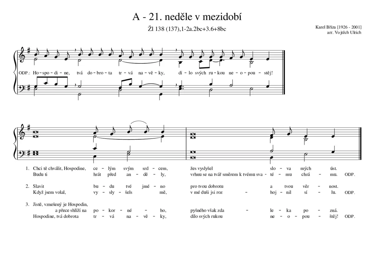 A - 21. neděle v mezidobí - Page 1