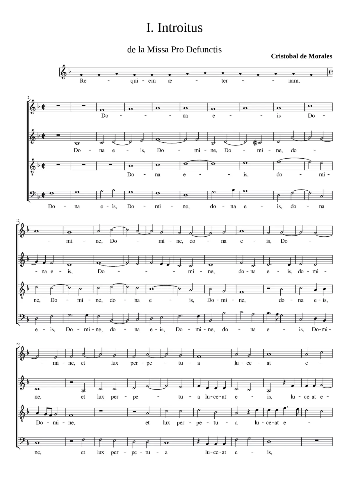 Missa pro Defunctis - Page 1