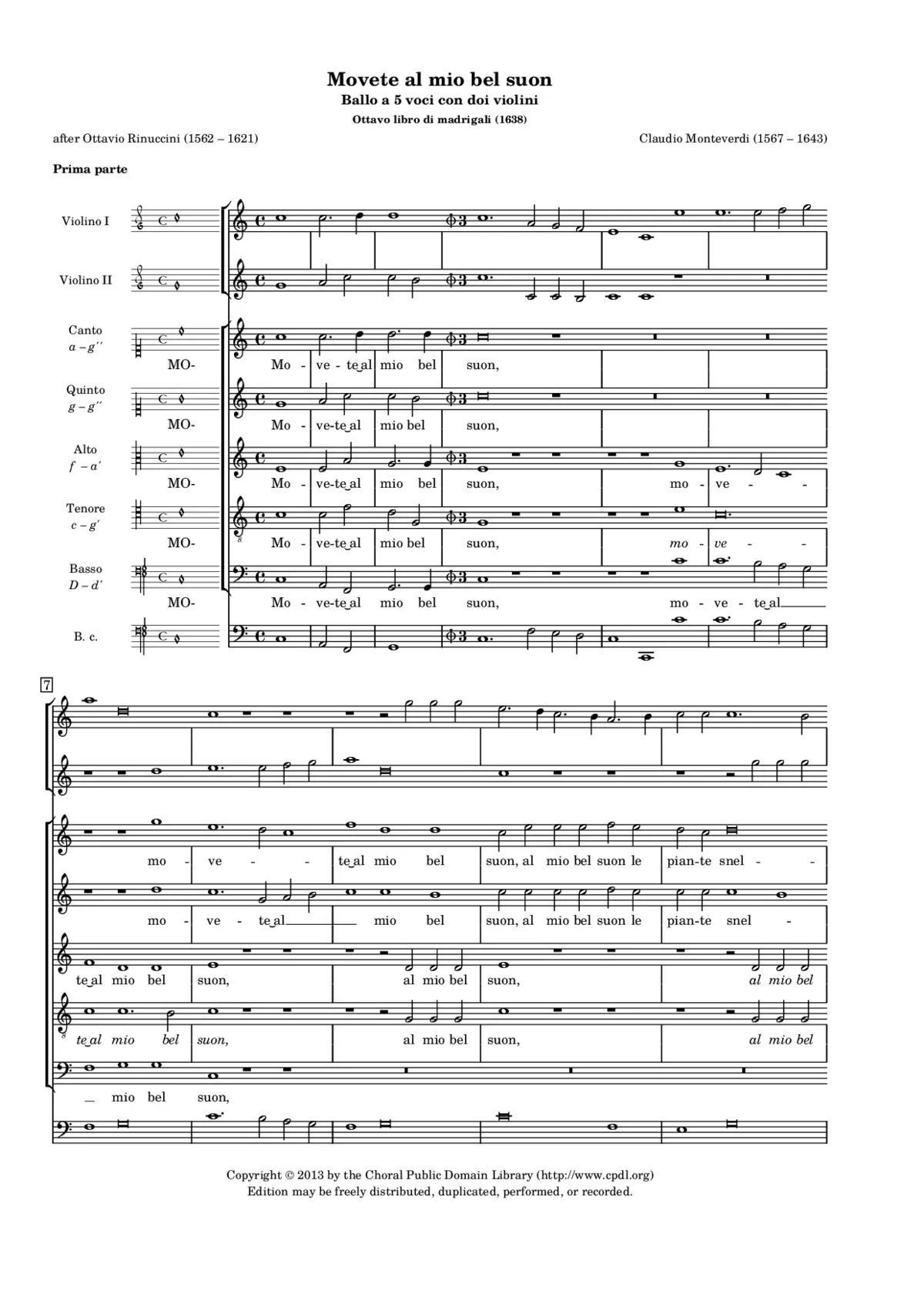 Movete al mio bel suon - Page 1