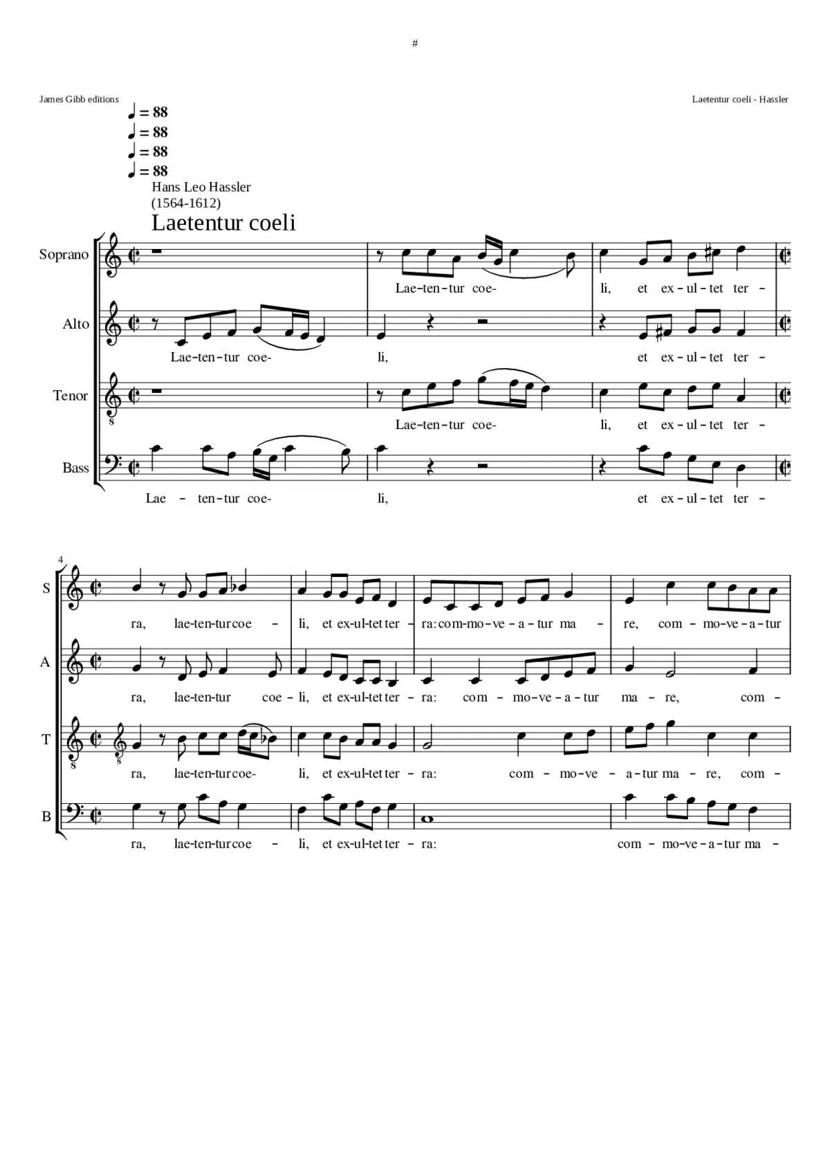 Laetentur coeli - Page 1