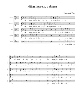 Già mi parevi, o donna