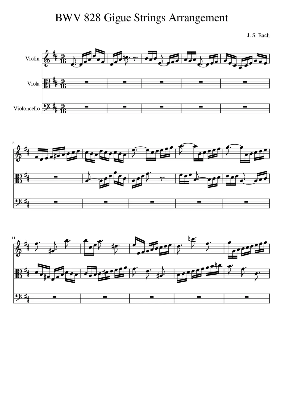 Partita in D major BWV 828 - Page 1