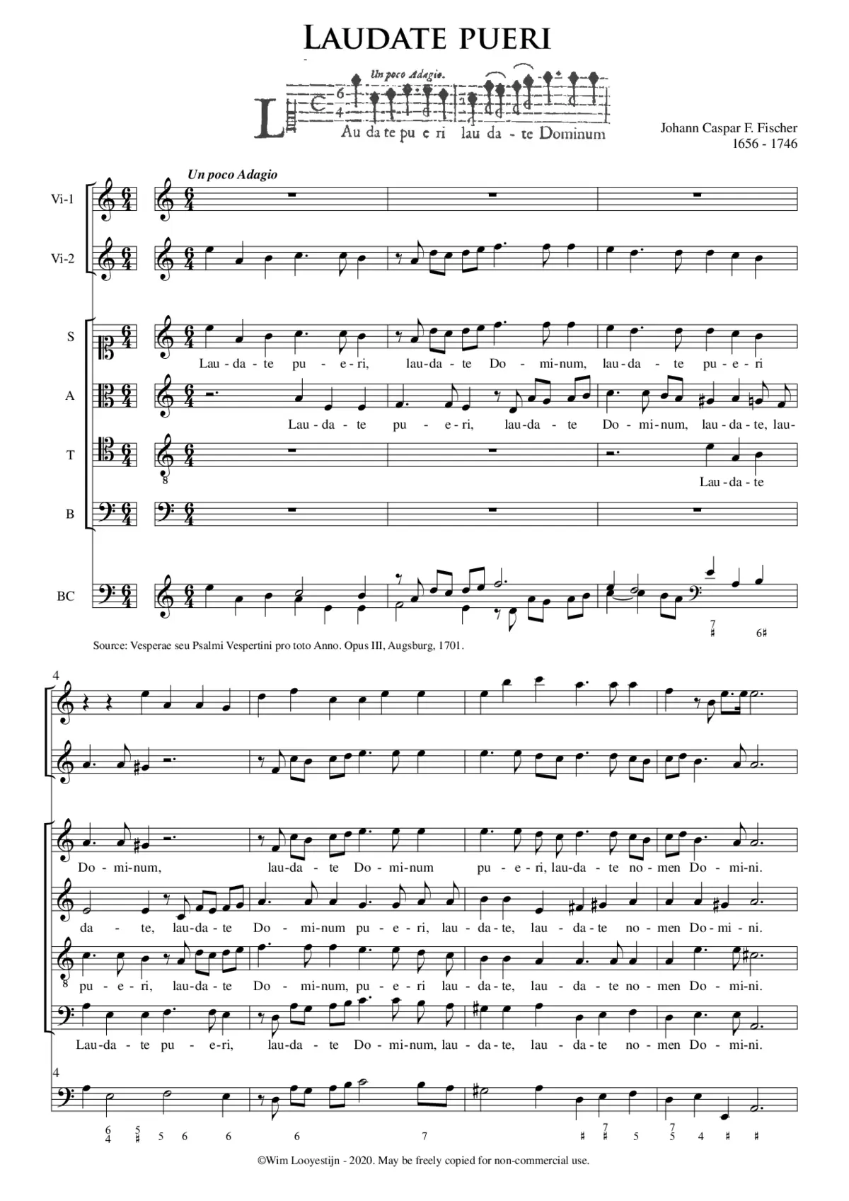 Laudate pueri - Page 1