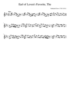 The Earl of Leven's Favorite