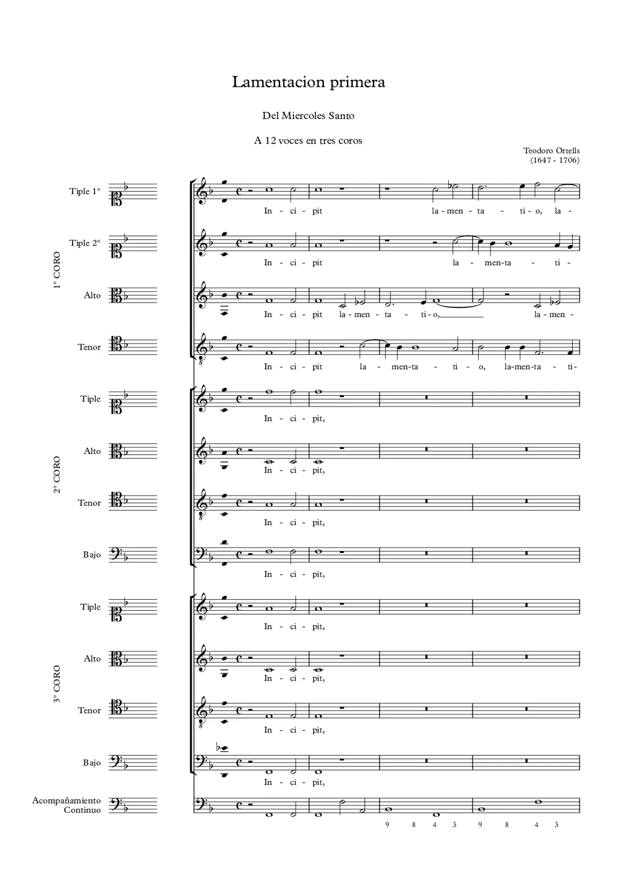 Lesson I in Feria V a 12 - Page 1
