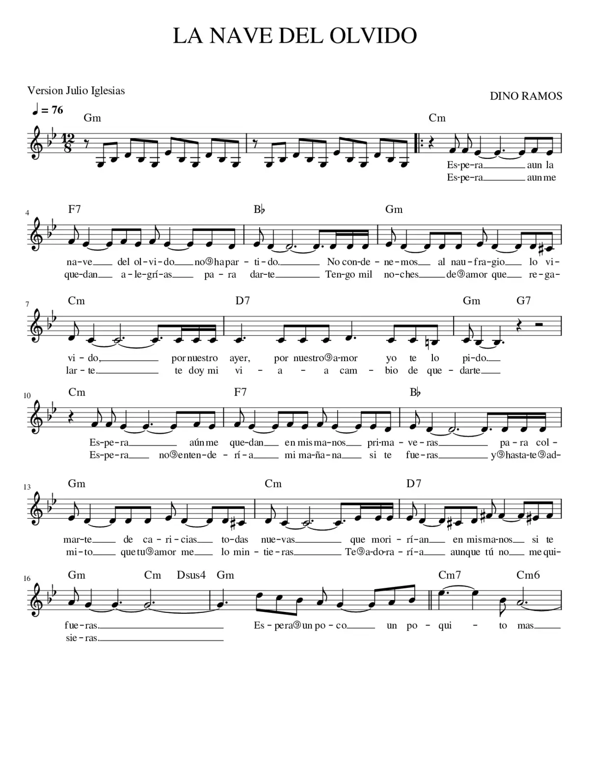 La nave del olvido - Page 1