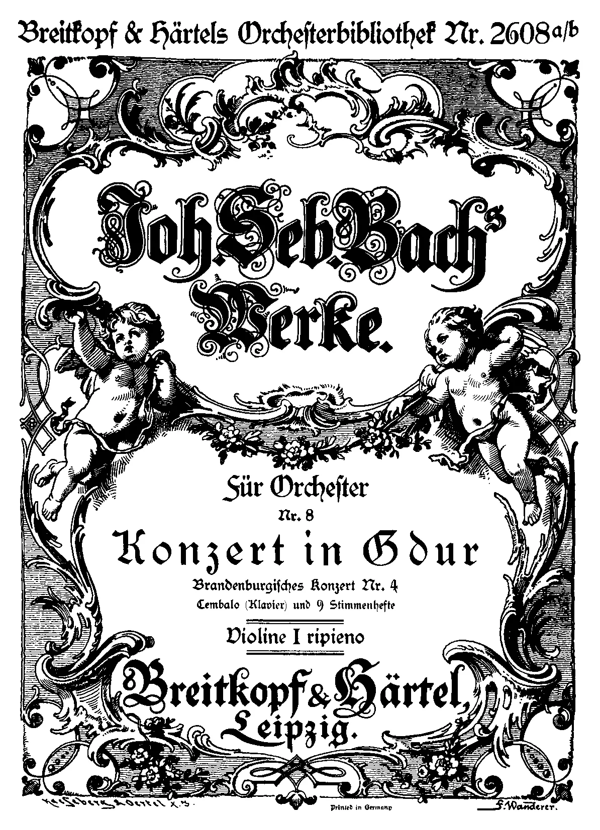 Brandenburg Concerto No.4 - Page 1