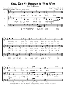 Erhalt uns, Herr, bei deinem Wort