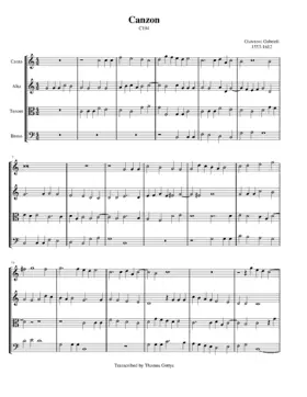 Canzon a 4