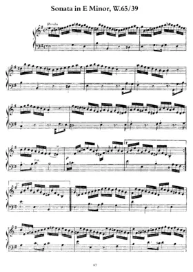 Keyboard Sonata in E minor