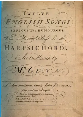 12 English Songs Serious and Humourous