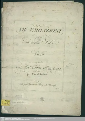 12 Variations for Cello and Viola