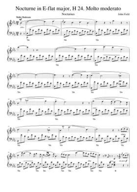 Nocturne in E flat major H24 Molto moderato