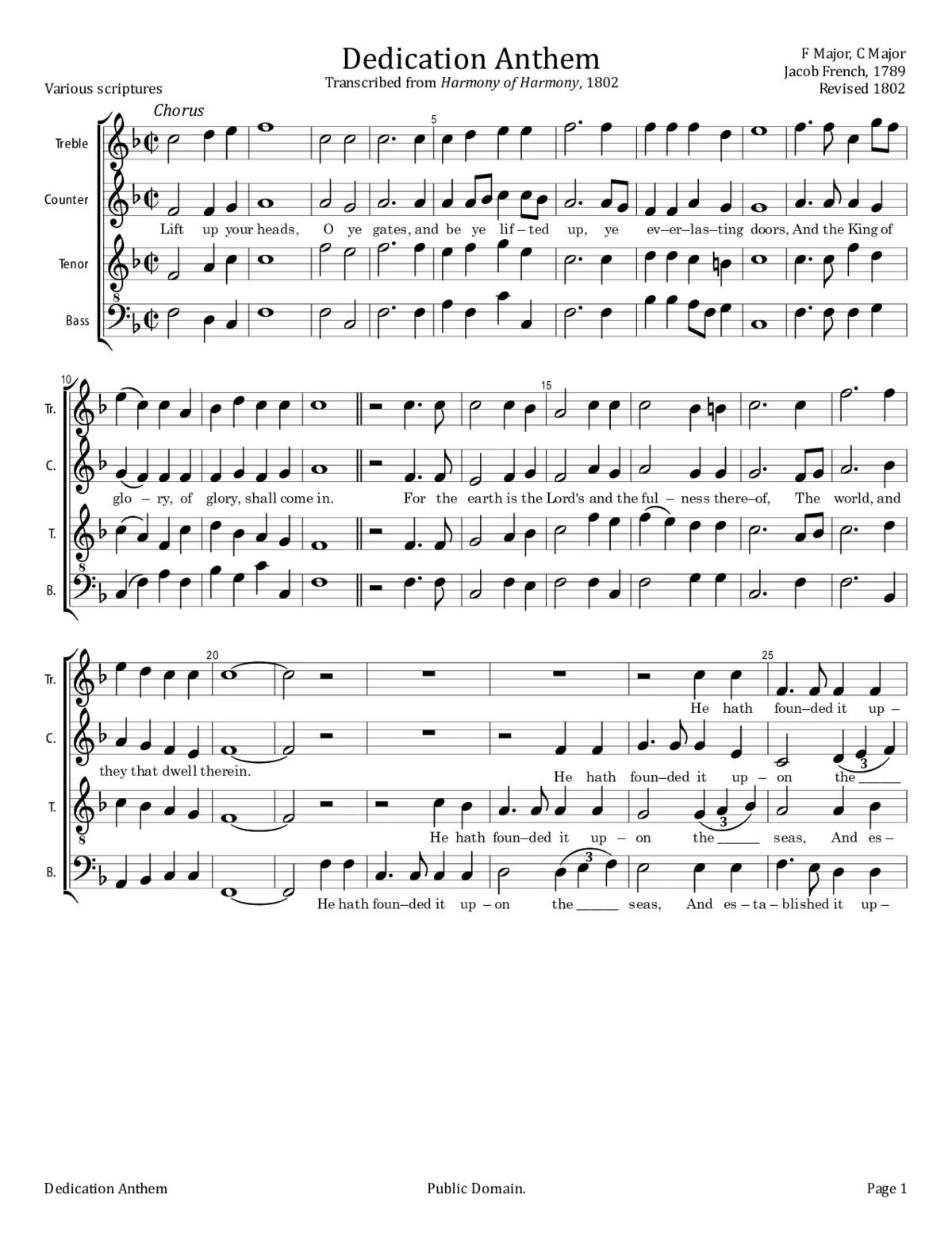 Dedication Anthem - Page 1