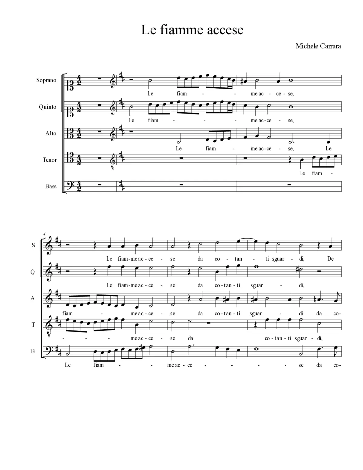 Le fiamme accese - Page 1