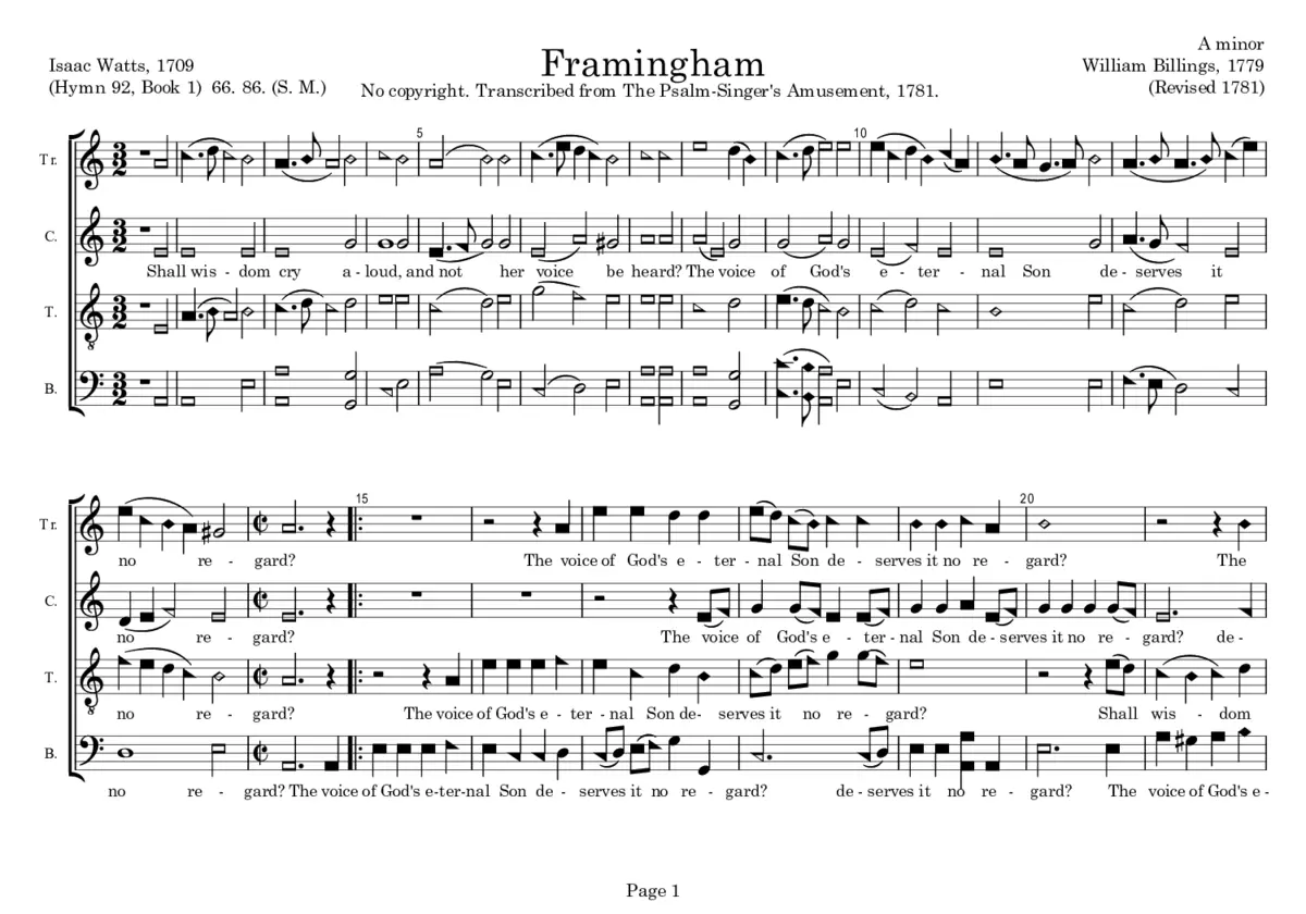 Framingham - Page 1
