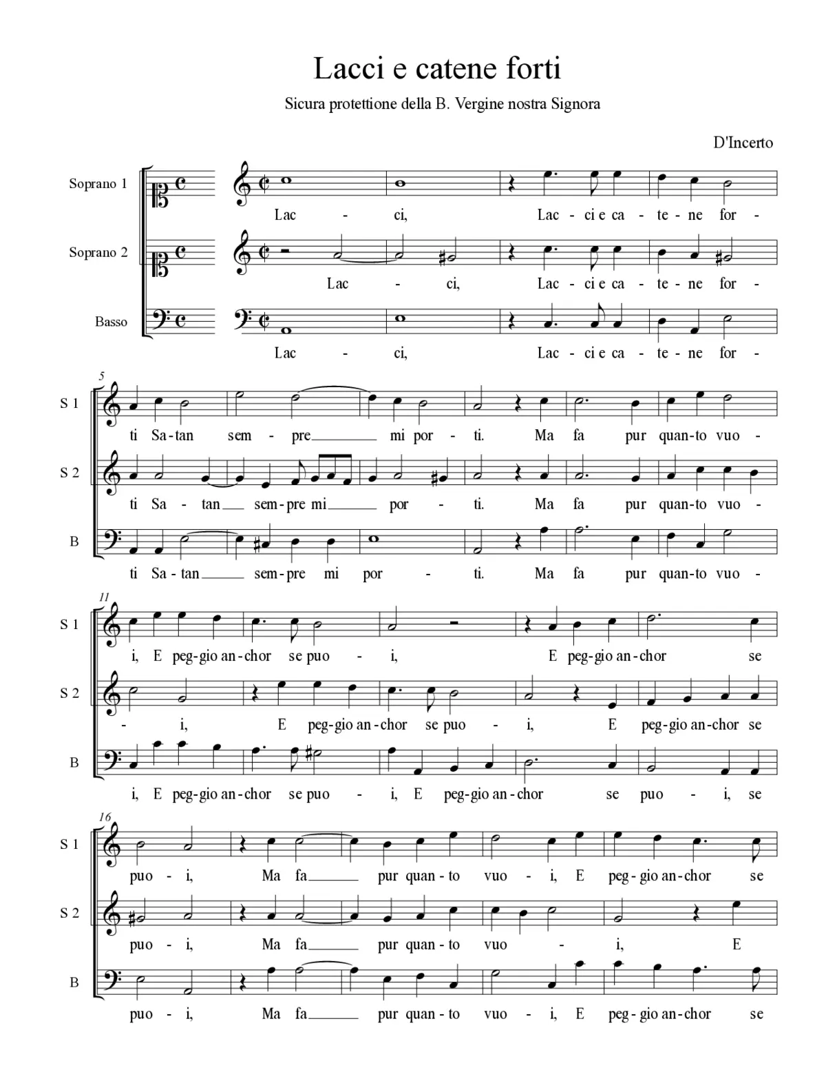 Lacci e catene forti - Page 1