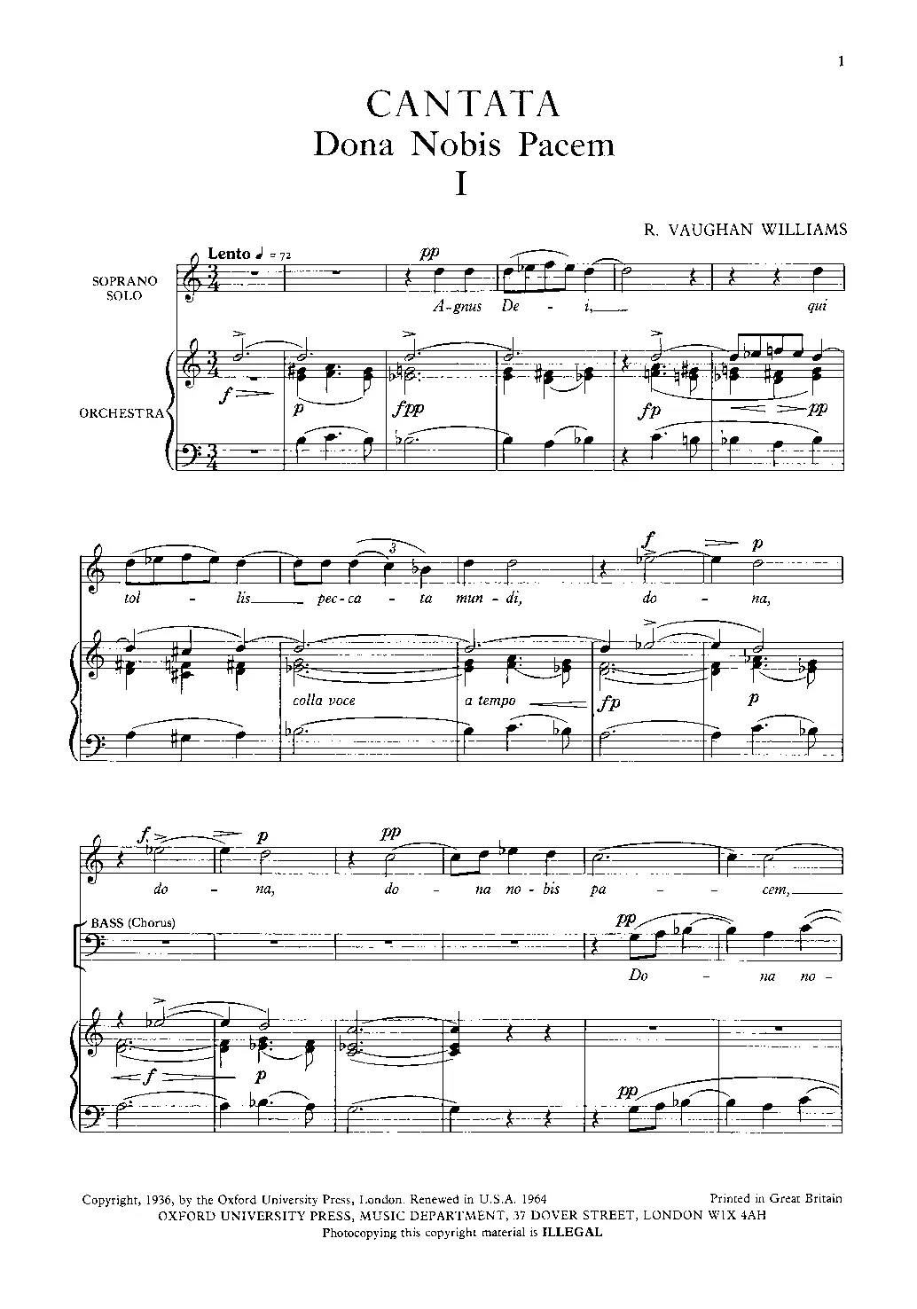 Dona Nobis Pacem - Page 1