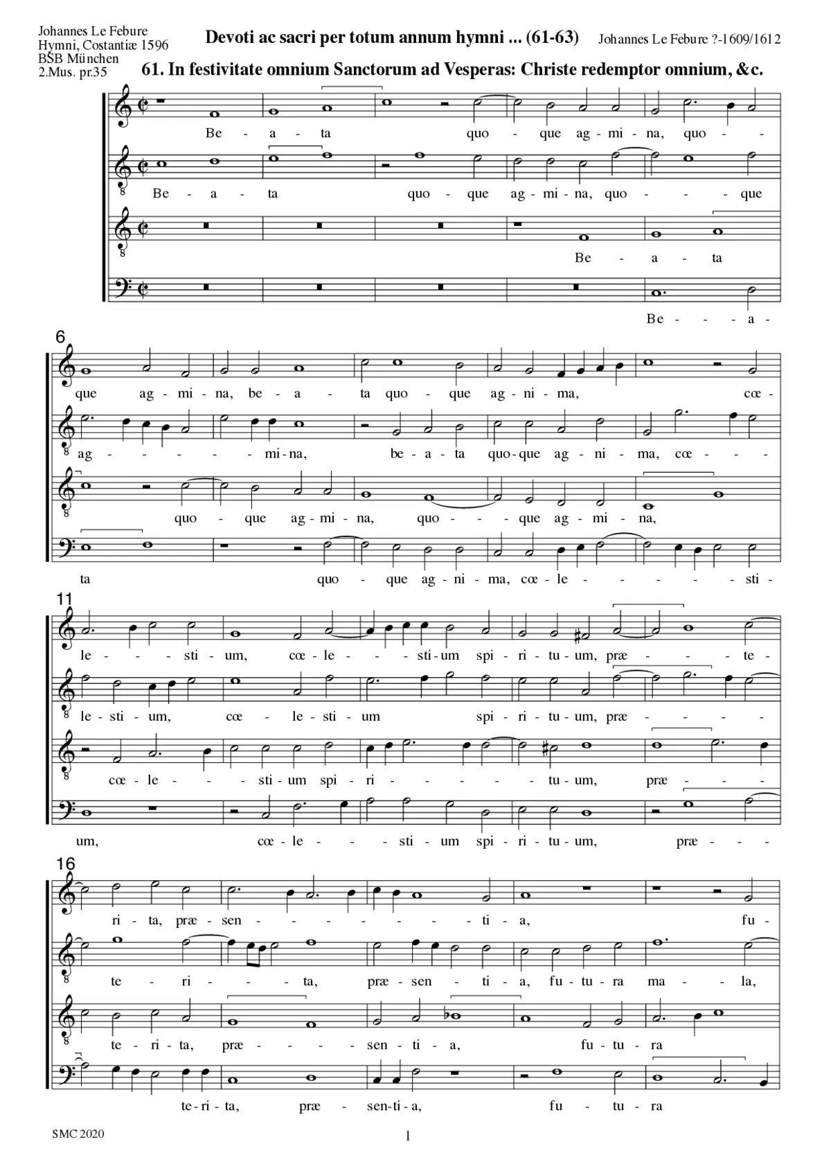 Christe Redemptor omnium, conserva - Page 1