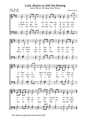 Lord, dismiss us with thy blessing