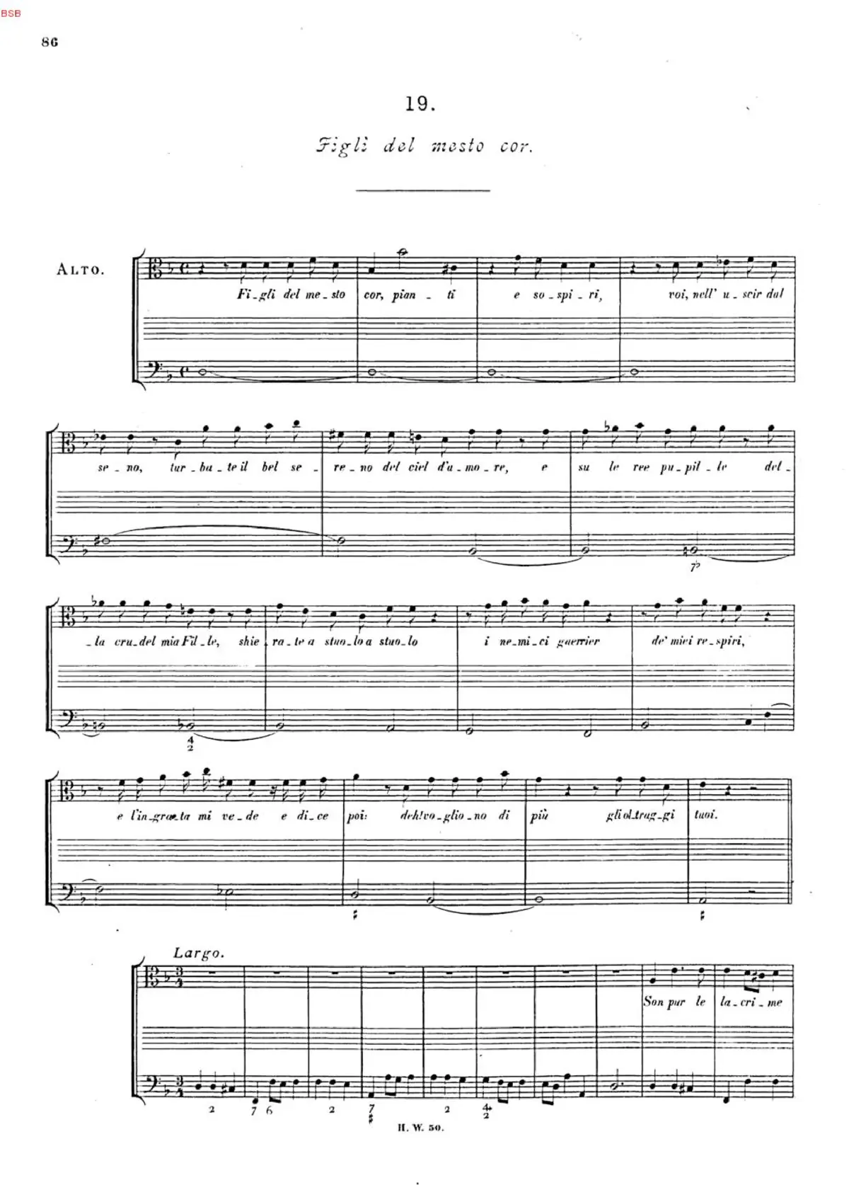 Figli del mesto cor, HWV 112 - Page 1
