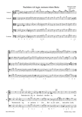 Nachdem ich lag in meinem öden Bette, SWV 451