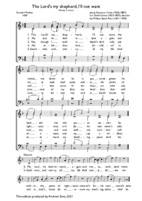 The Lord's my Shepherd