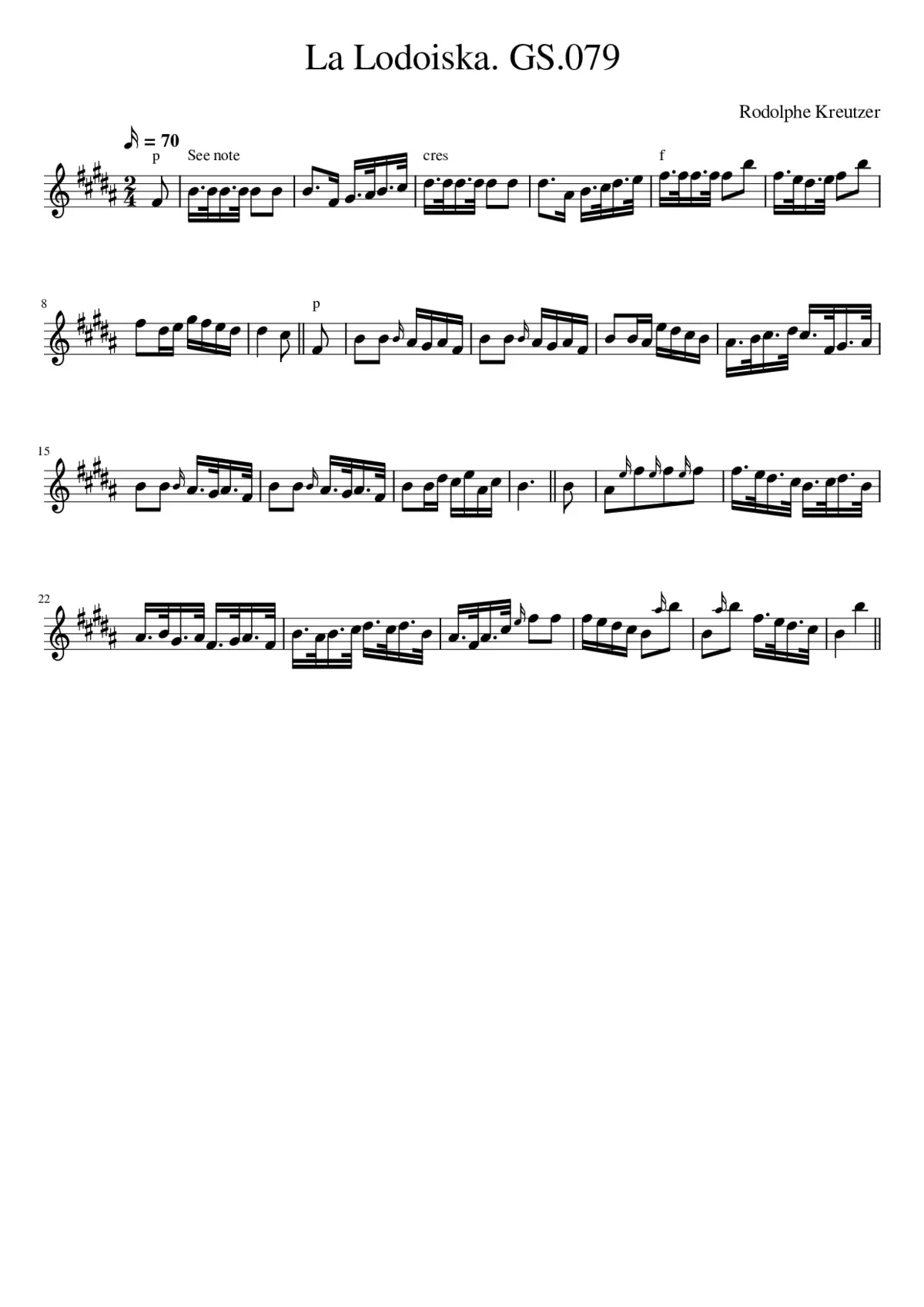 La Lodoiska. GS.079 - Page 1