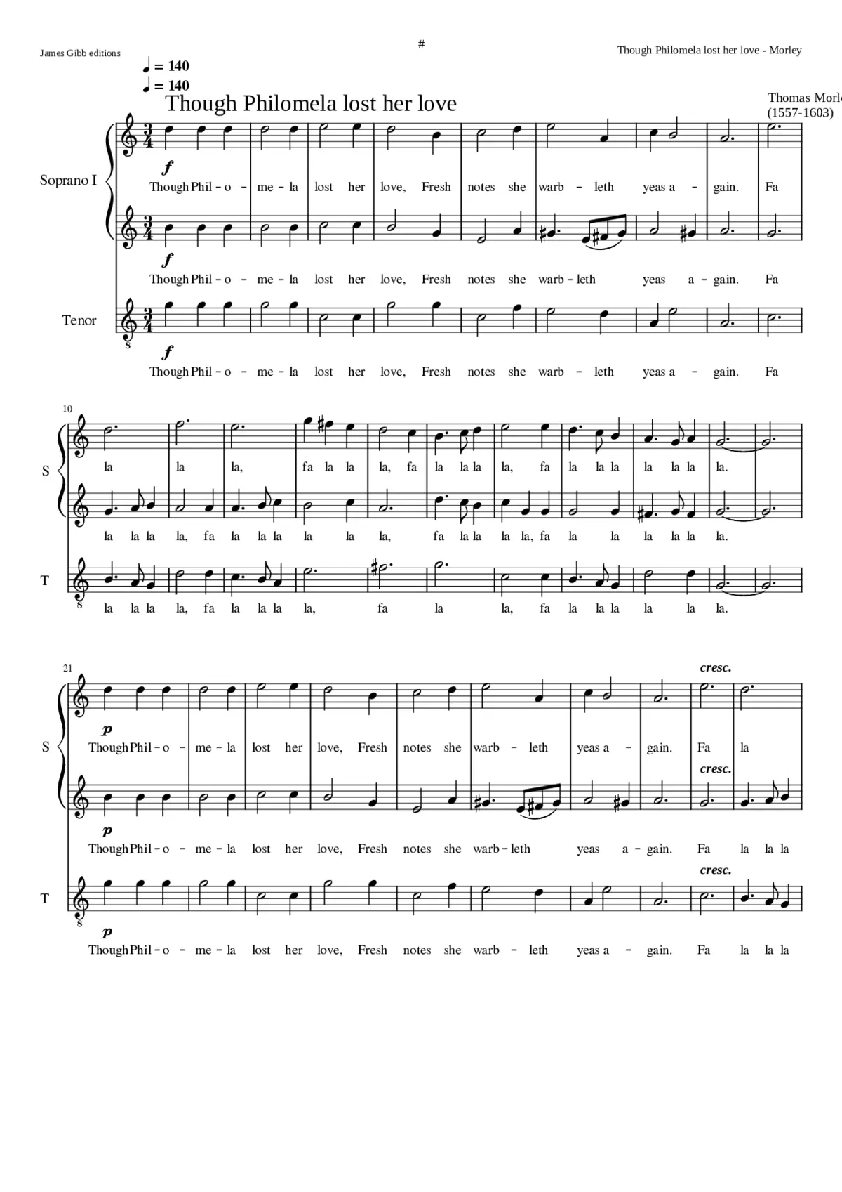 Though Philomela lost her love - Page 1