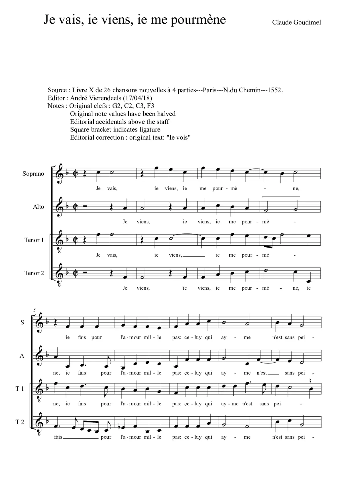 Je vais, ie viens - Page 1