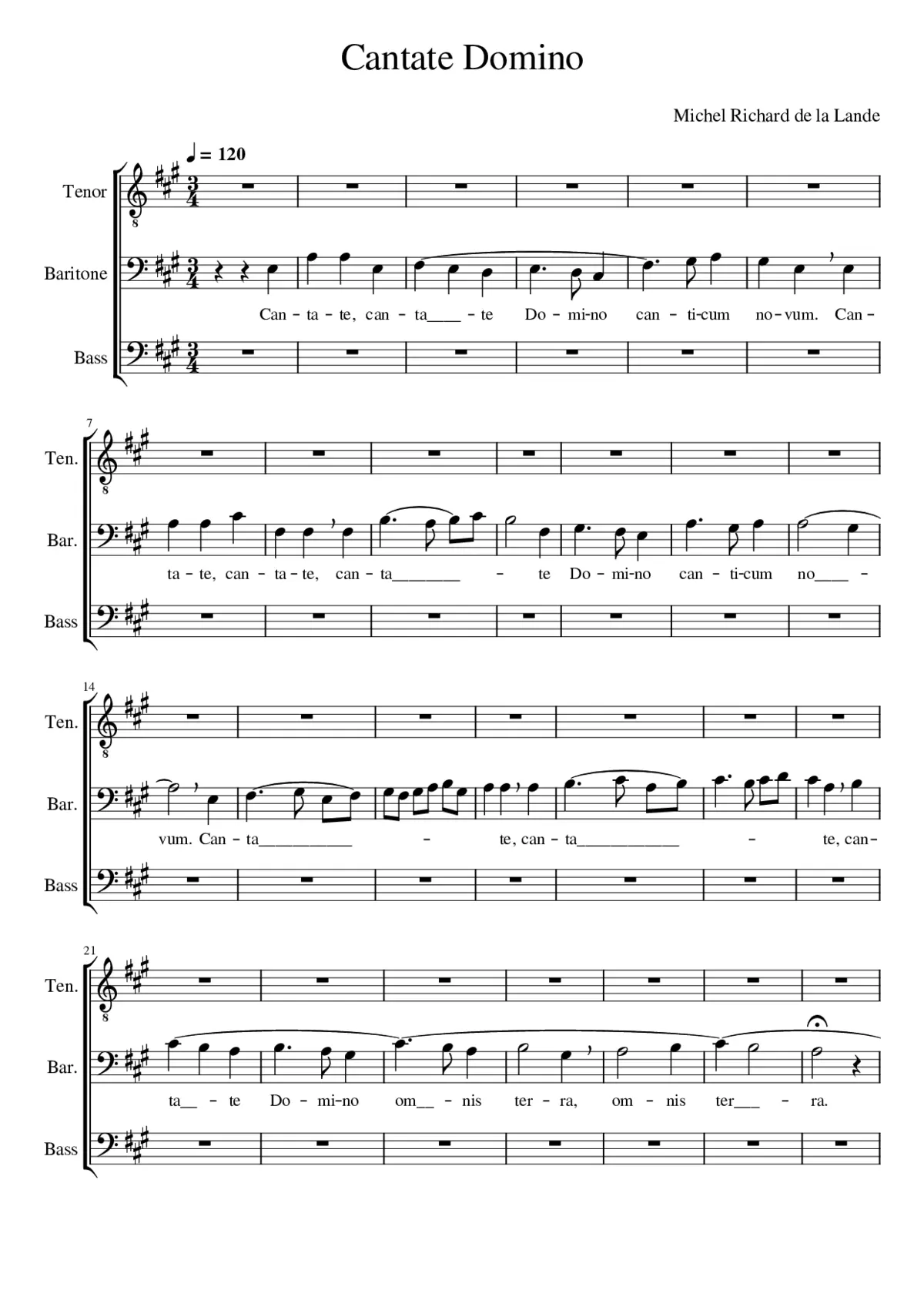 Cantate Domino - Page 1