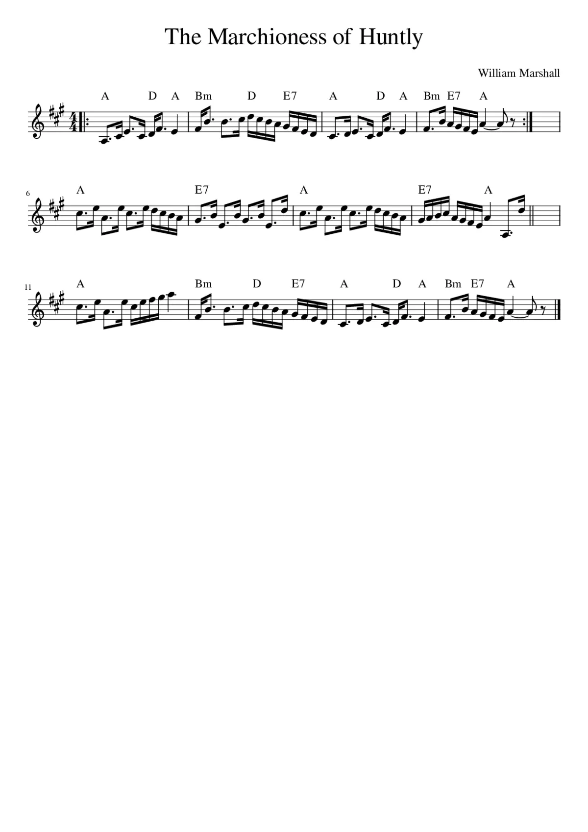 The Marchioness of Huntly - Page 1