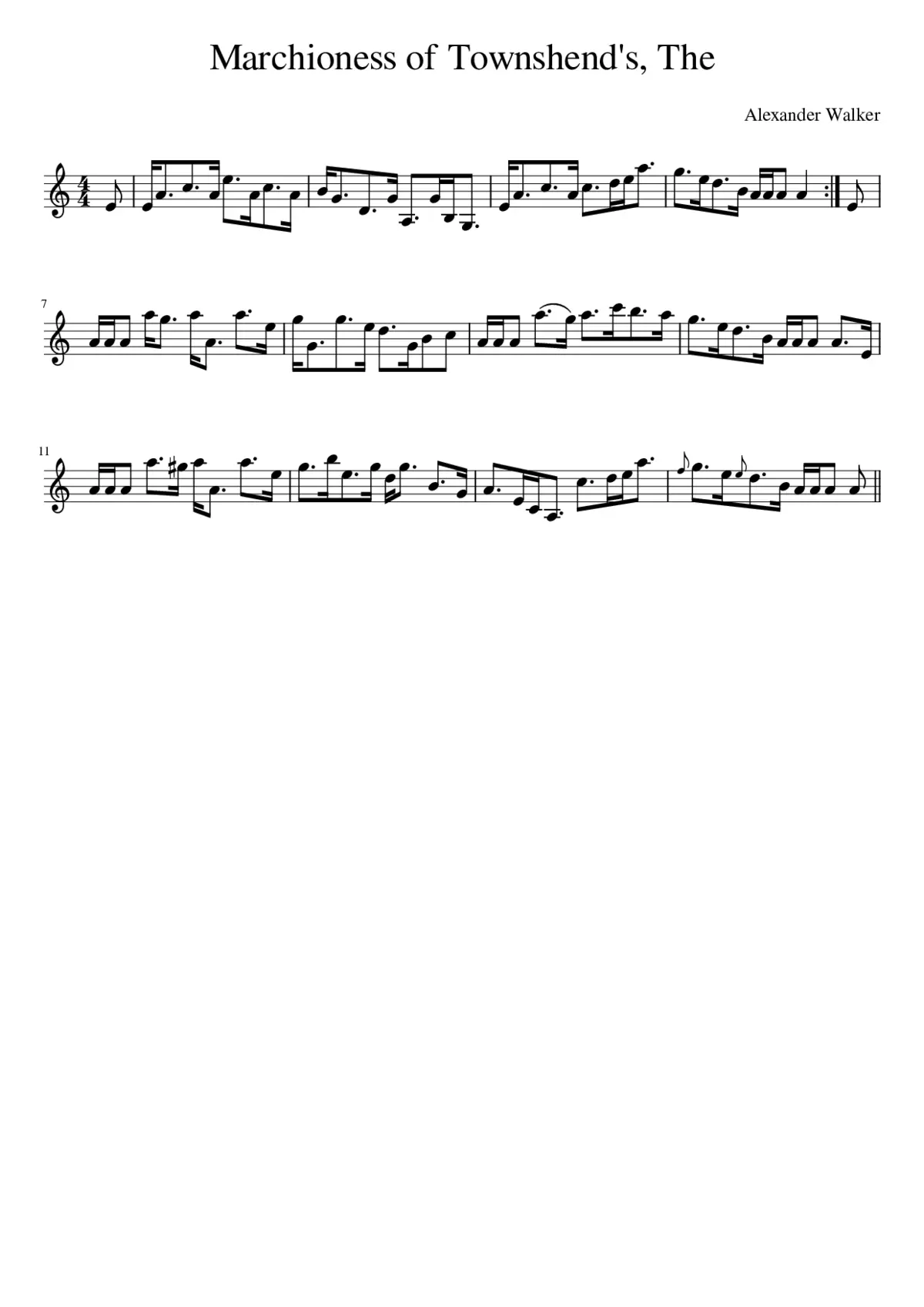 The Marchioness of Townshend - Page 1