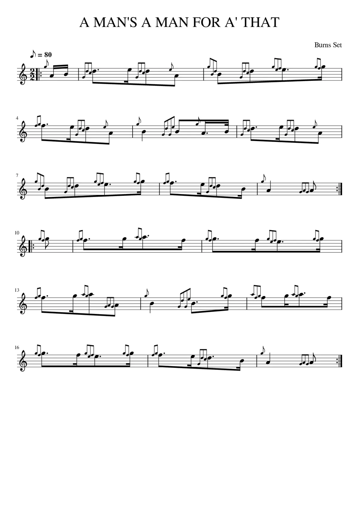 A MAN'S A MAN FOR A' THAT - Page 1