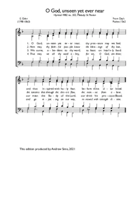 O God, unseen yet ever near