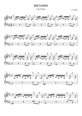 Prelude in C minor BWV 999