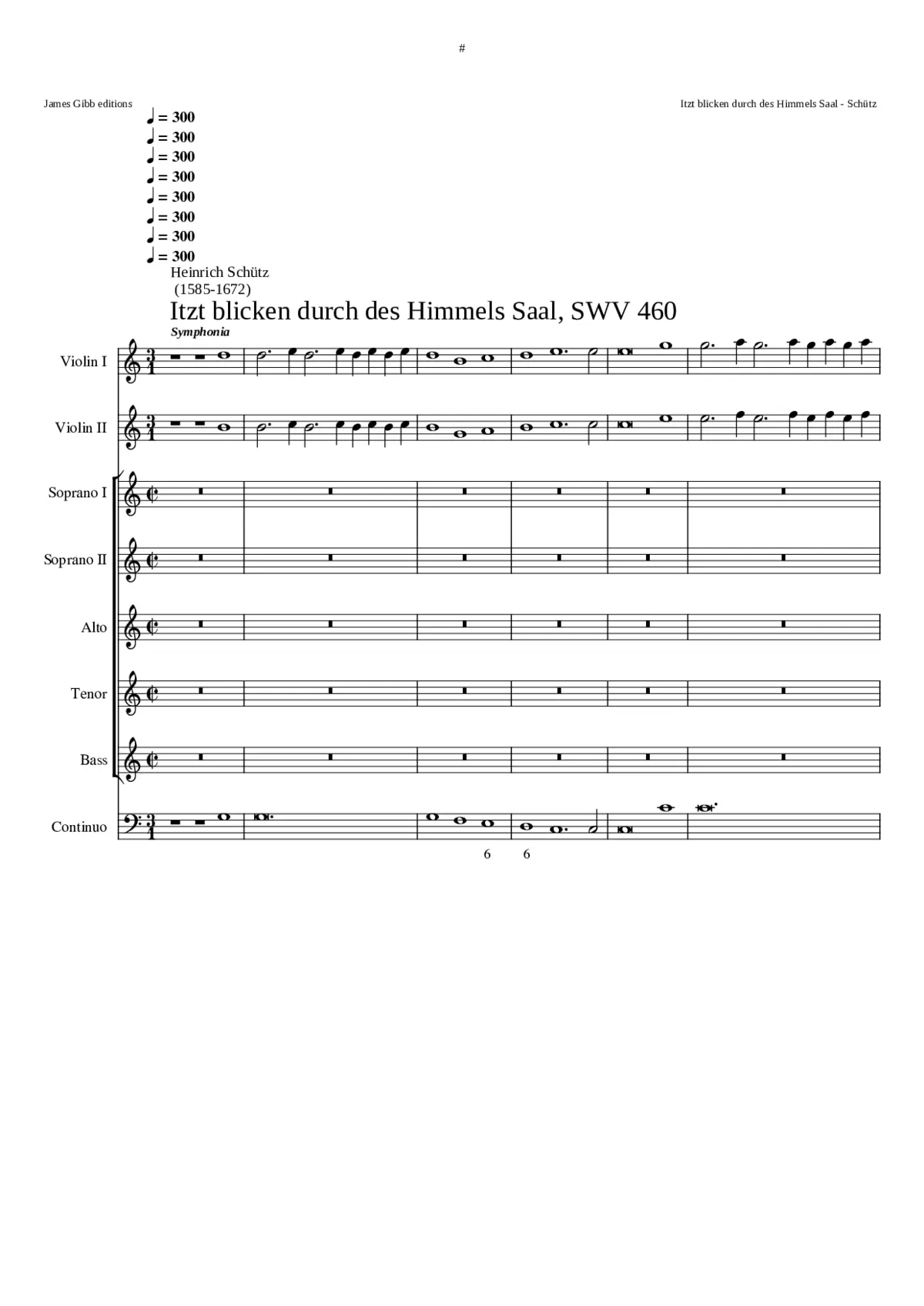 Itzt blicken durch des Himmels Saal SWV 460 - Page 1