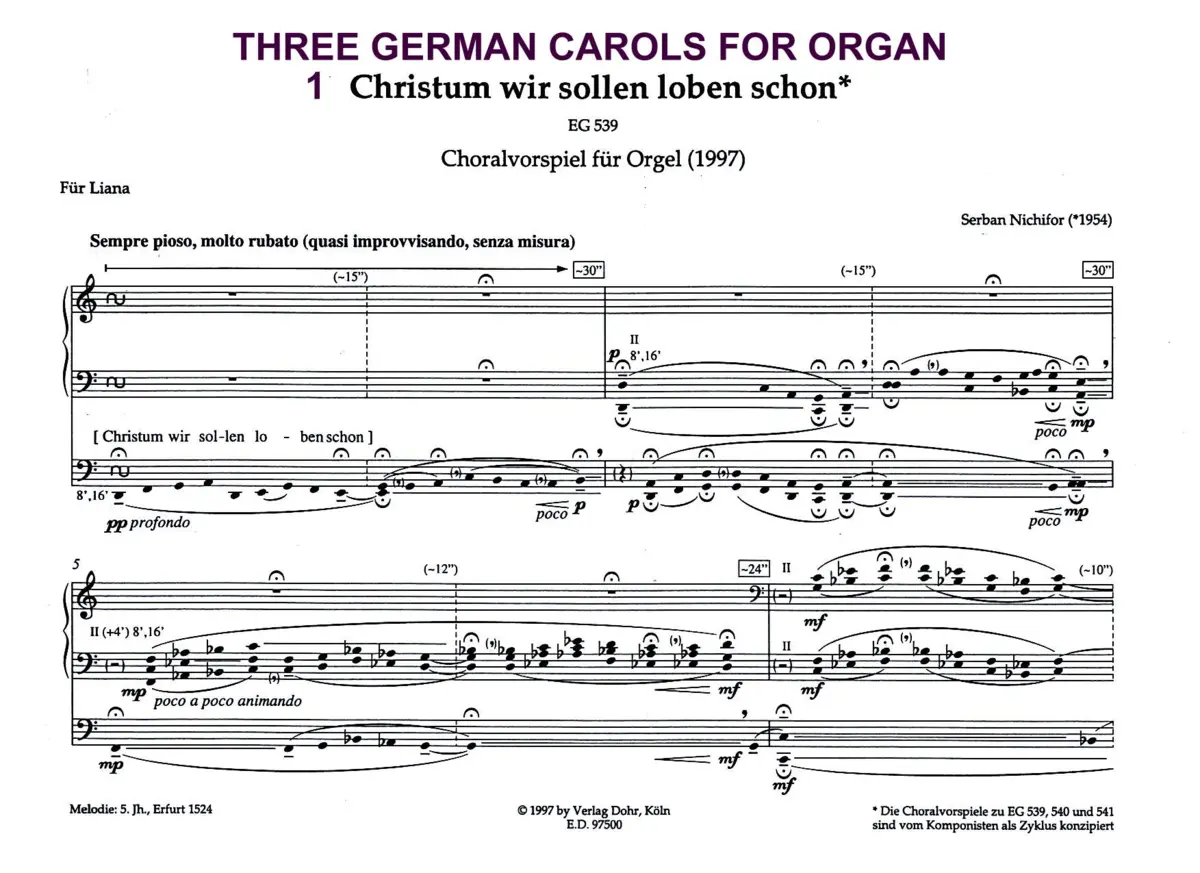 3 German Christmas Chorals - Page 1