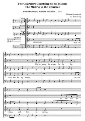 The courtiers courtship to his mistris; the mistris to the courtier