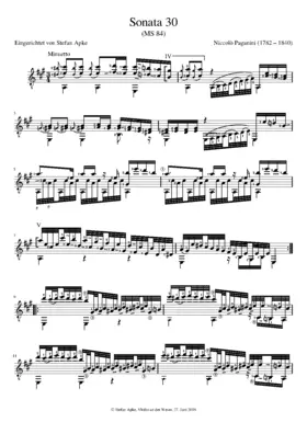 Guitar Sonata in A major