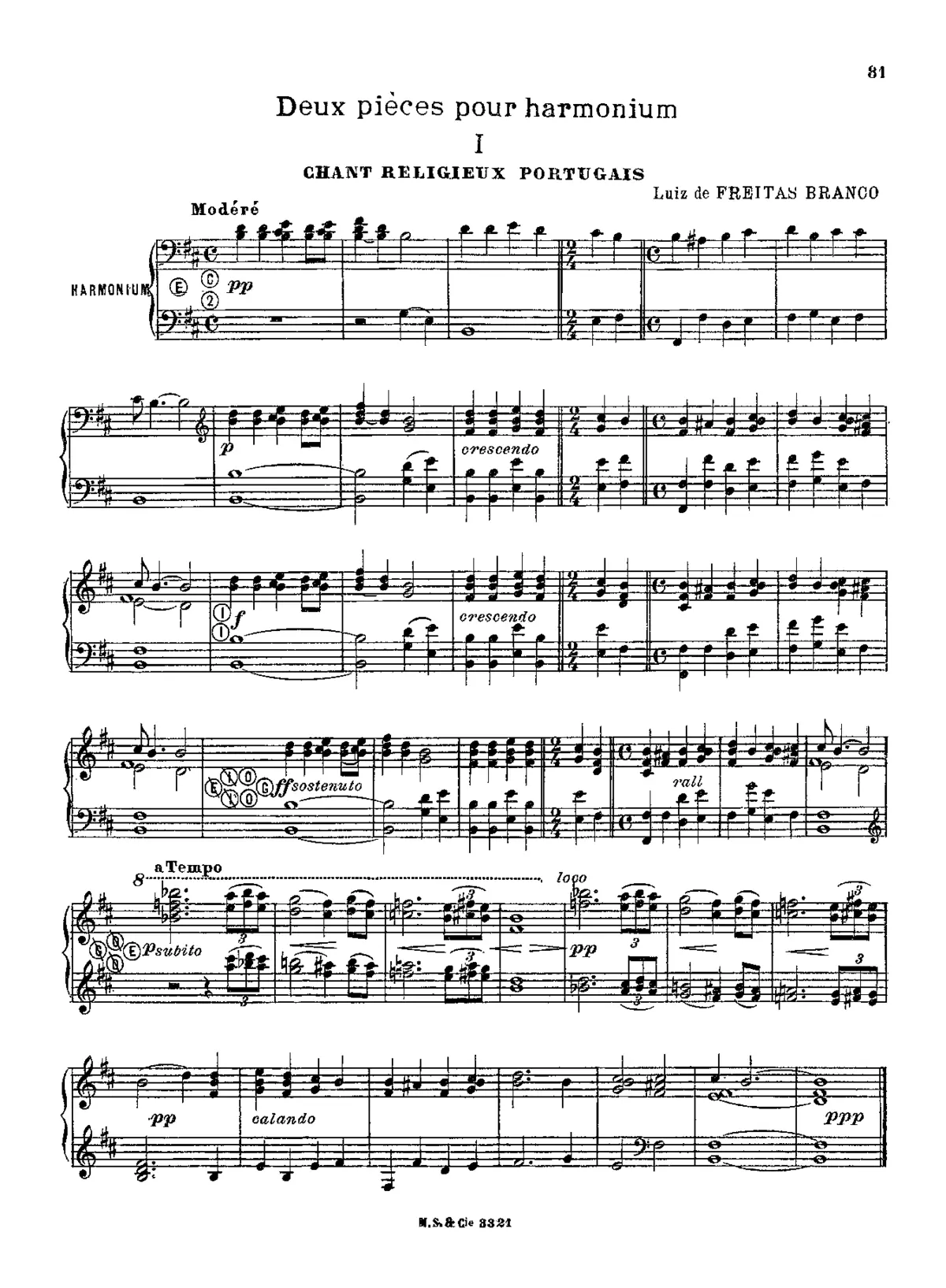 2 Pièces pour harmonium - Page 1